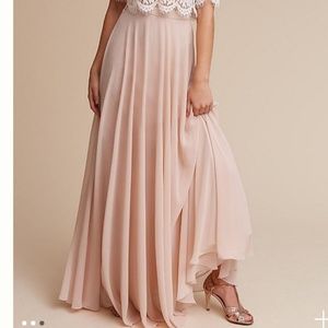 Anthropology BHDLN Hampton skirt blush pink